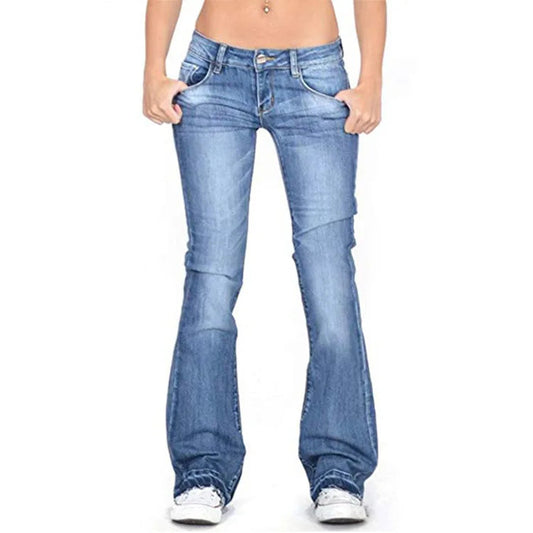 Rina Dames Flared Jeans | Hoogwaardig Denim, Lage Taille 0