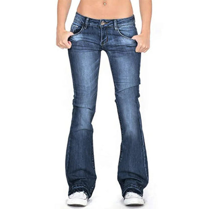 Rina Dames Flared Jeans | Hoogwaardig Denim, Lage Taille 7