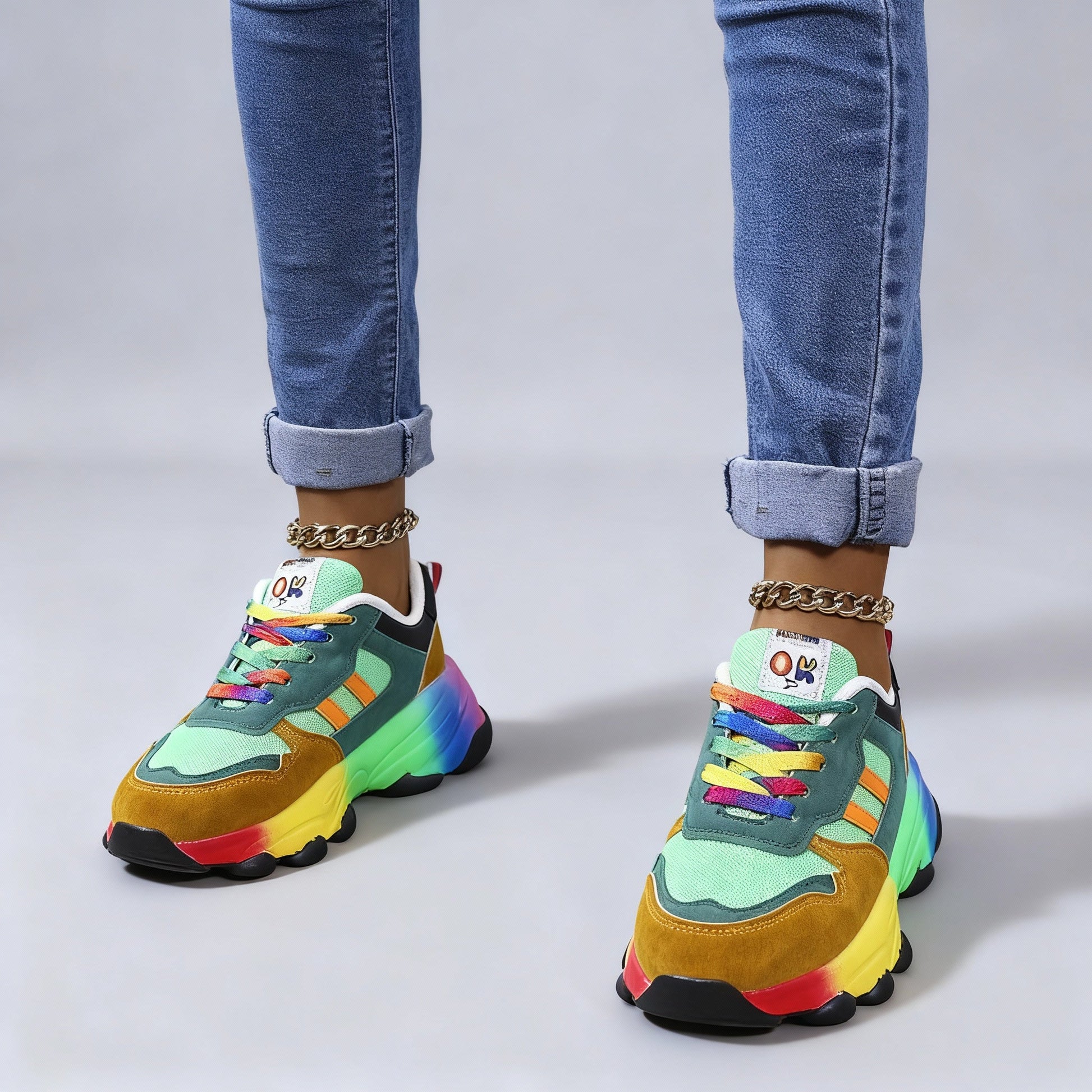 Rina Dames Sneakers | Ultralicht, Schokabsorberend, Veelkleurig Design 2