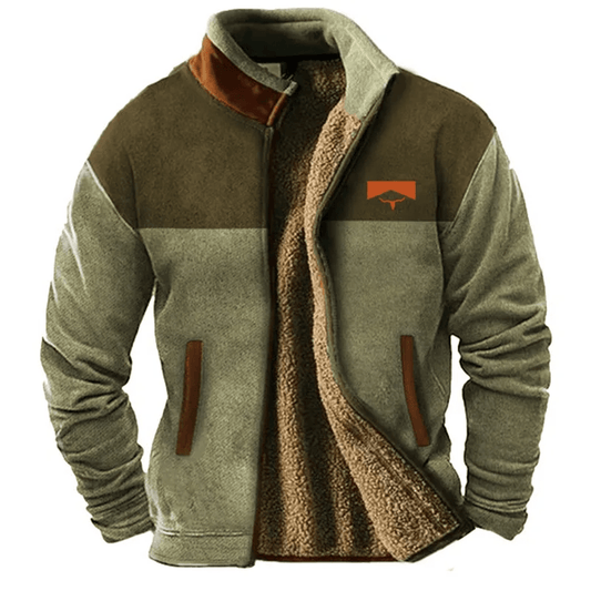 Sima Heren Zipjack | Zachte Polyester, Relaxed Fit