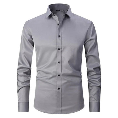 Sleek Heren Overhemd | Ademend Slim Fit, Kreukbestendig 11