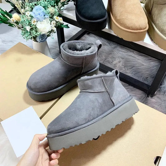 Sneeuw Vrouwen Snowboots | Echte Schapenvacht, Comfortabel en Trendy
