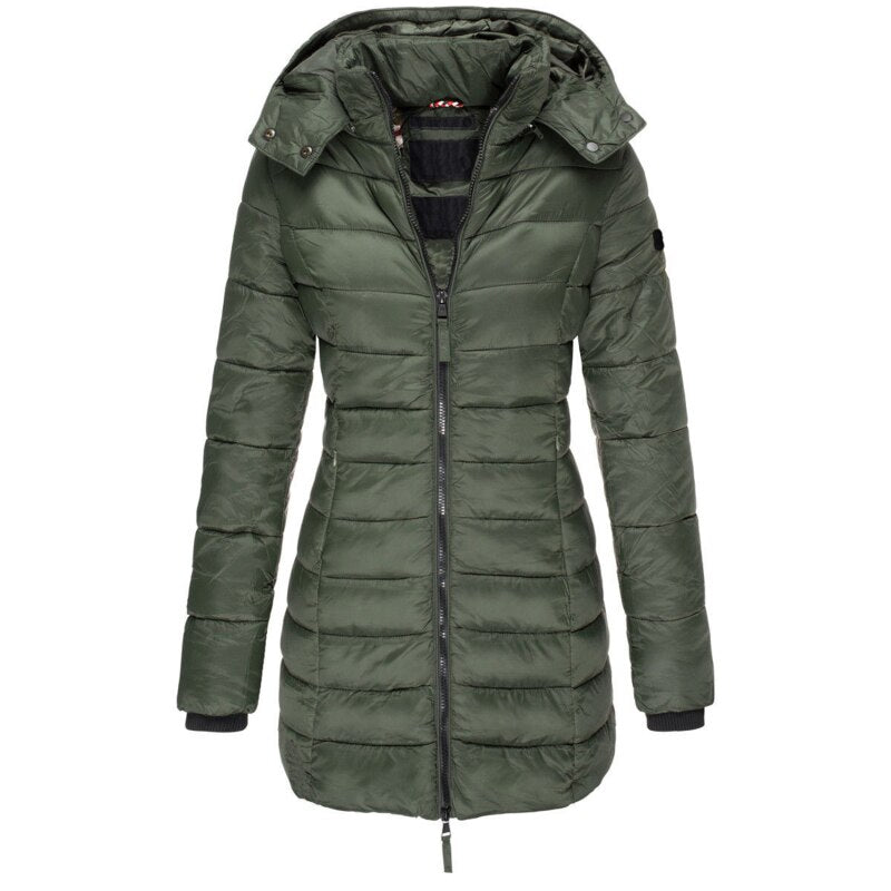 Wendy Damesjas Winter | Gewatteerd Polyester met Capuchon 3