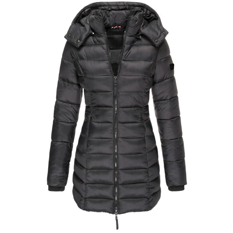 Wendy Damesjas Winter | Gewatteerd Polyester met Capuchon 4