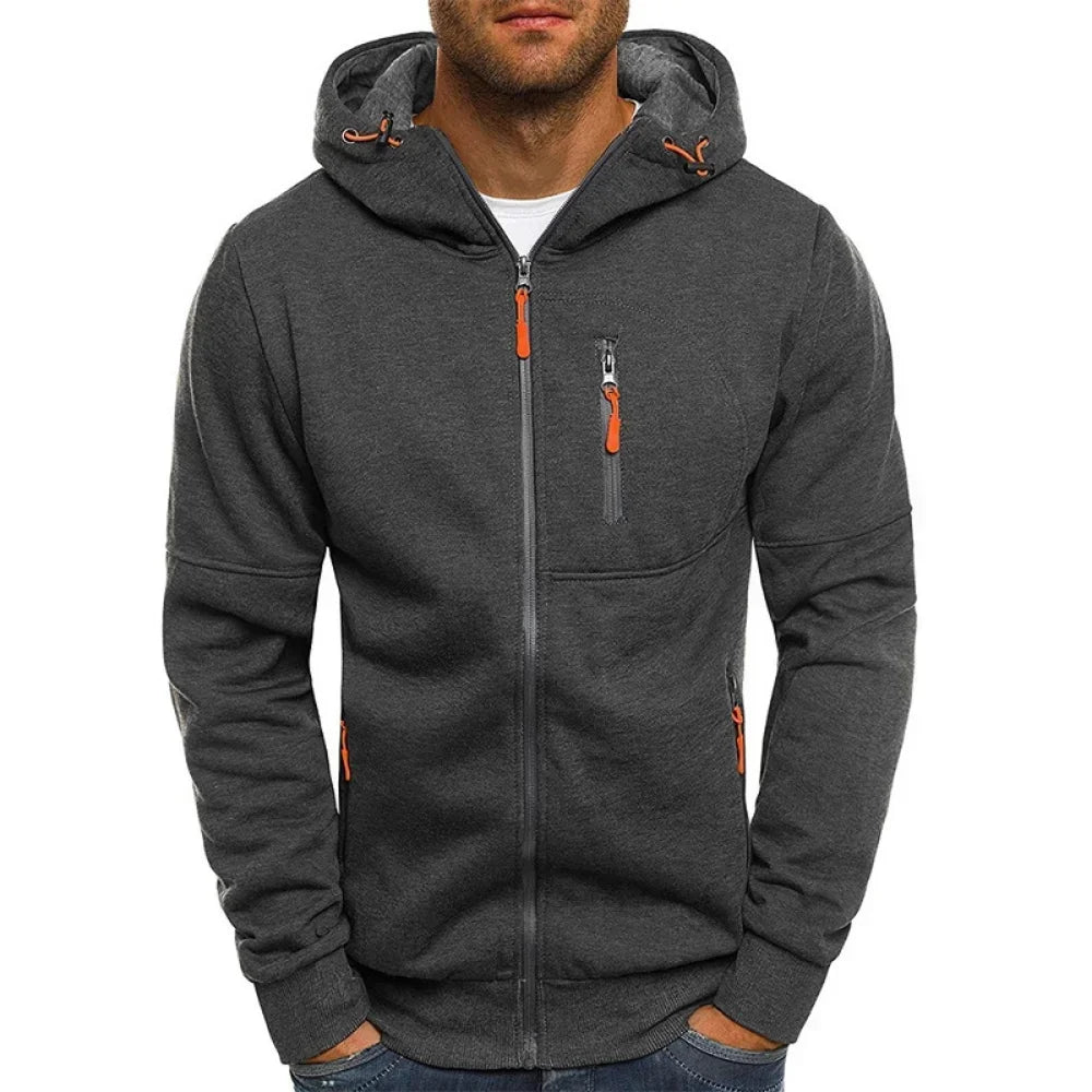 Willem Heren Hoodie | Comfortabele Rits, Nauwsluitende Pasvorm 0