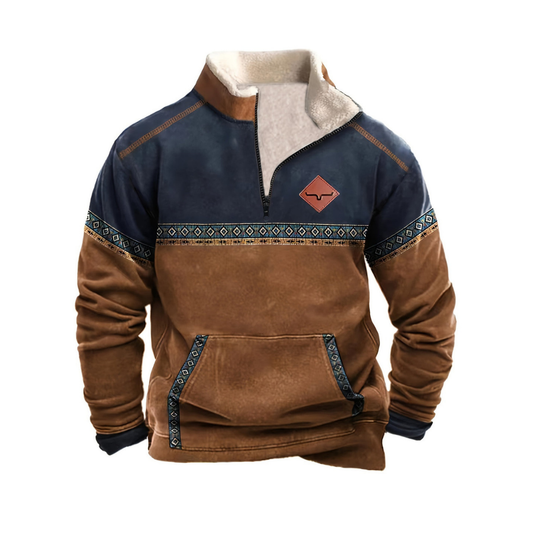 Willem Heren Trui | Warme Wol, Halve Rits, Comfortabel