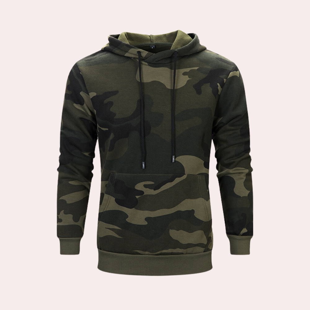 Wolff Heren Hoodie | Camouflage Ontwerp, Comfortabel 0
