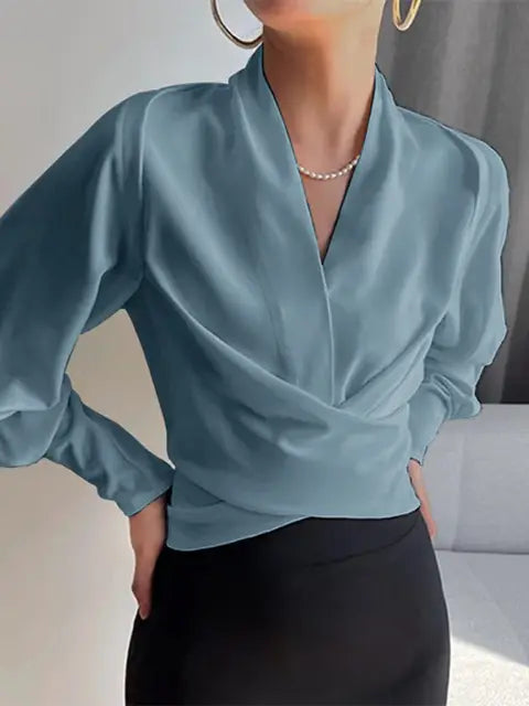 AMALIA | Blouse met Pofmouwen