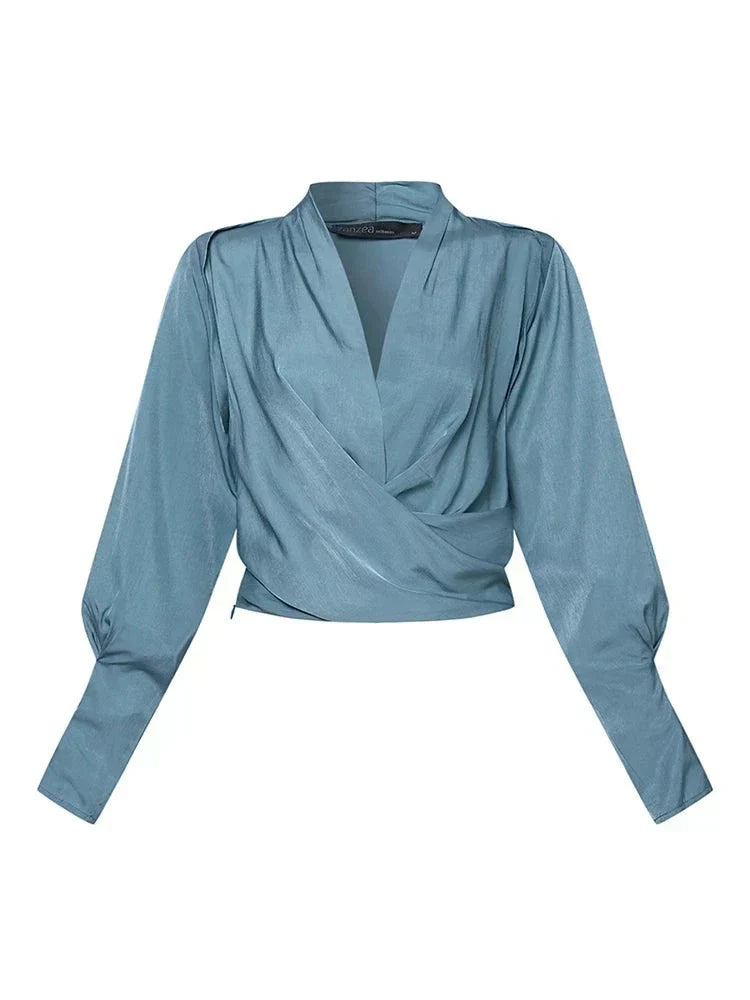 AMALIA | Blouse met Pofmouwen