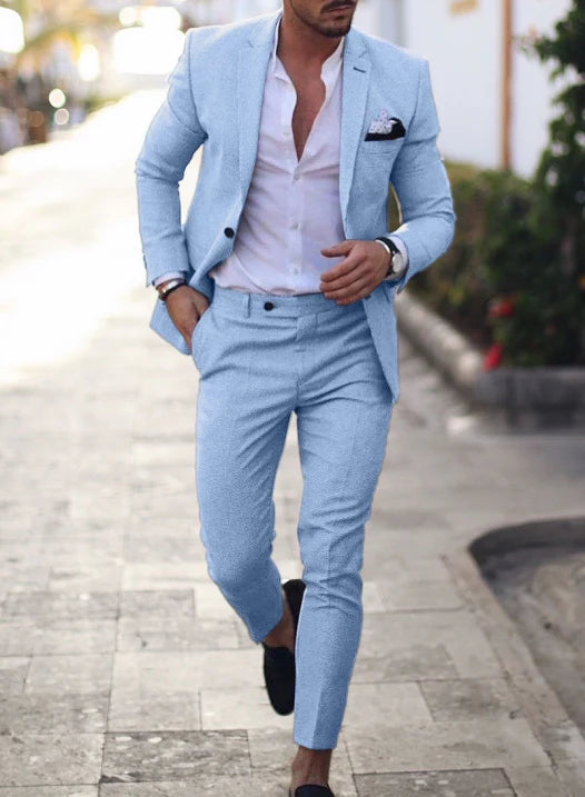 Zomer Heren Pak | Lichtgewicht Blazer en Broek voor Trouwen