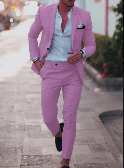 Zomer Heren Pak | Lichtgewicht Blazer en Broek voor Trouwen