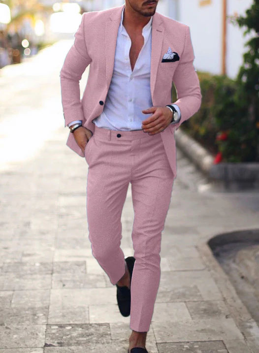 Zomer Heren Pak | Lichtgewicht Blazer en Broek voor Trouwen