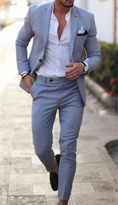 Zomer Heren Pak | Lichtgewicht Blazer en Broek voor Trouwen