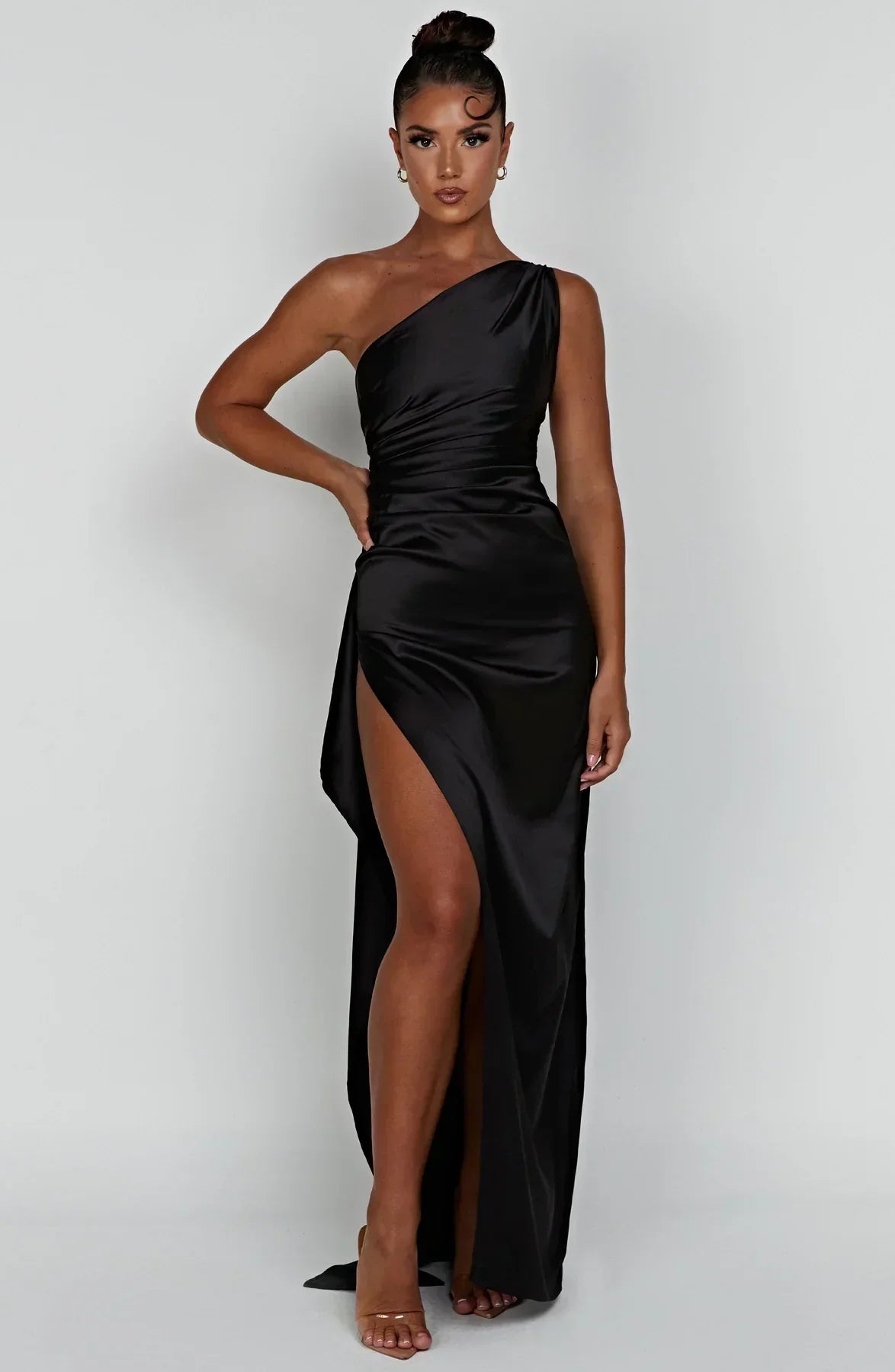Luxe One-Shoulder Splitjurk