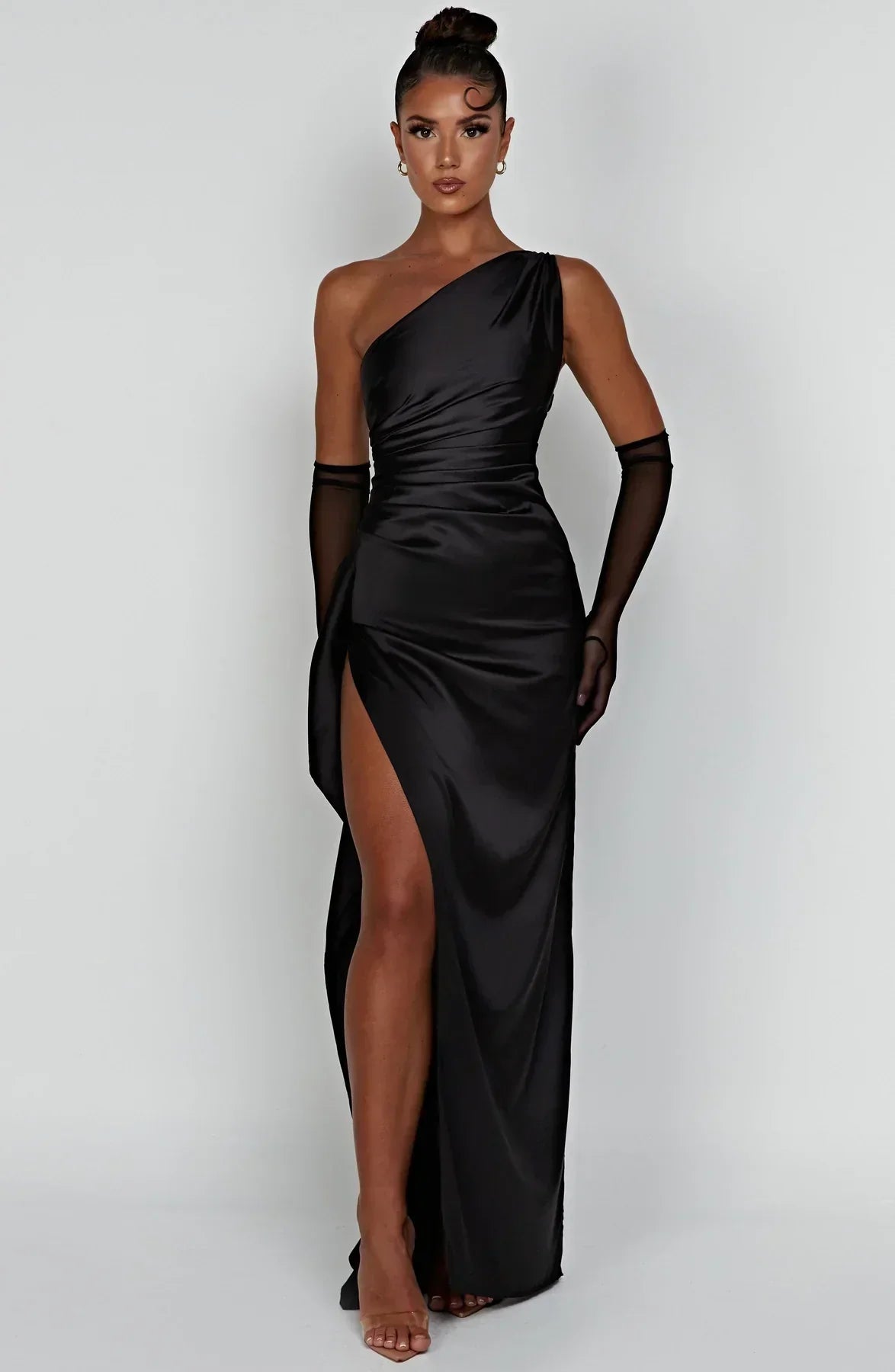 Luxe One-Shoulder Splitjurk