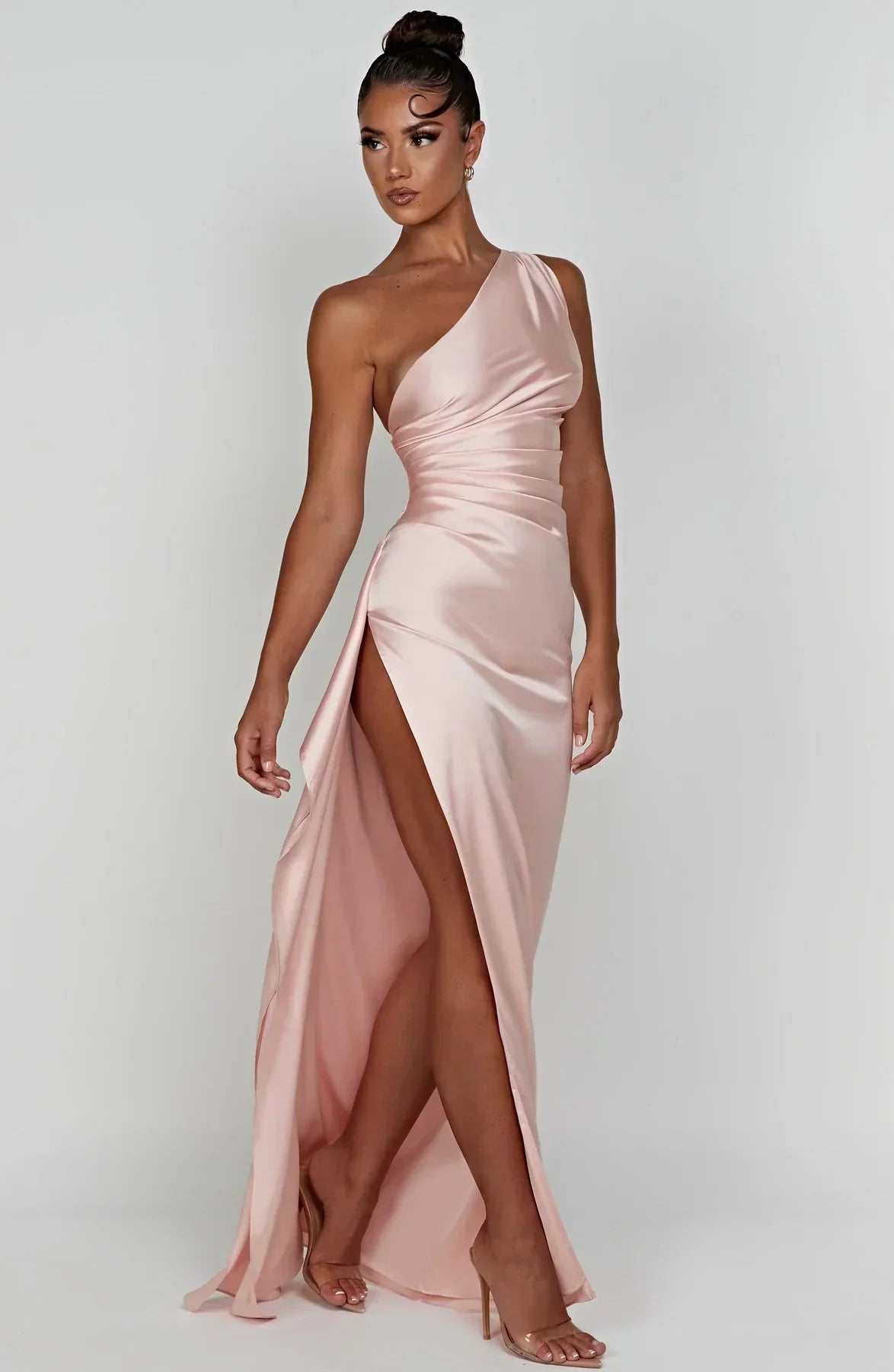 Luxe One-Shoulder Splitjurk