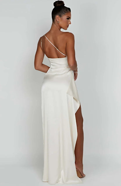 Luxe One-Shoulder Splitjurk