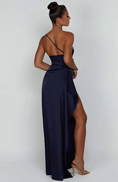 Luxe One-Shoulder Splitjurk