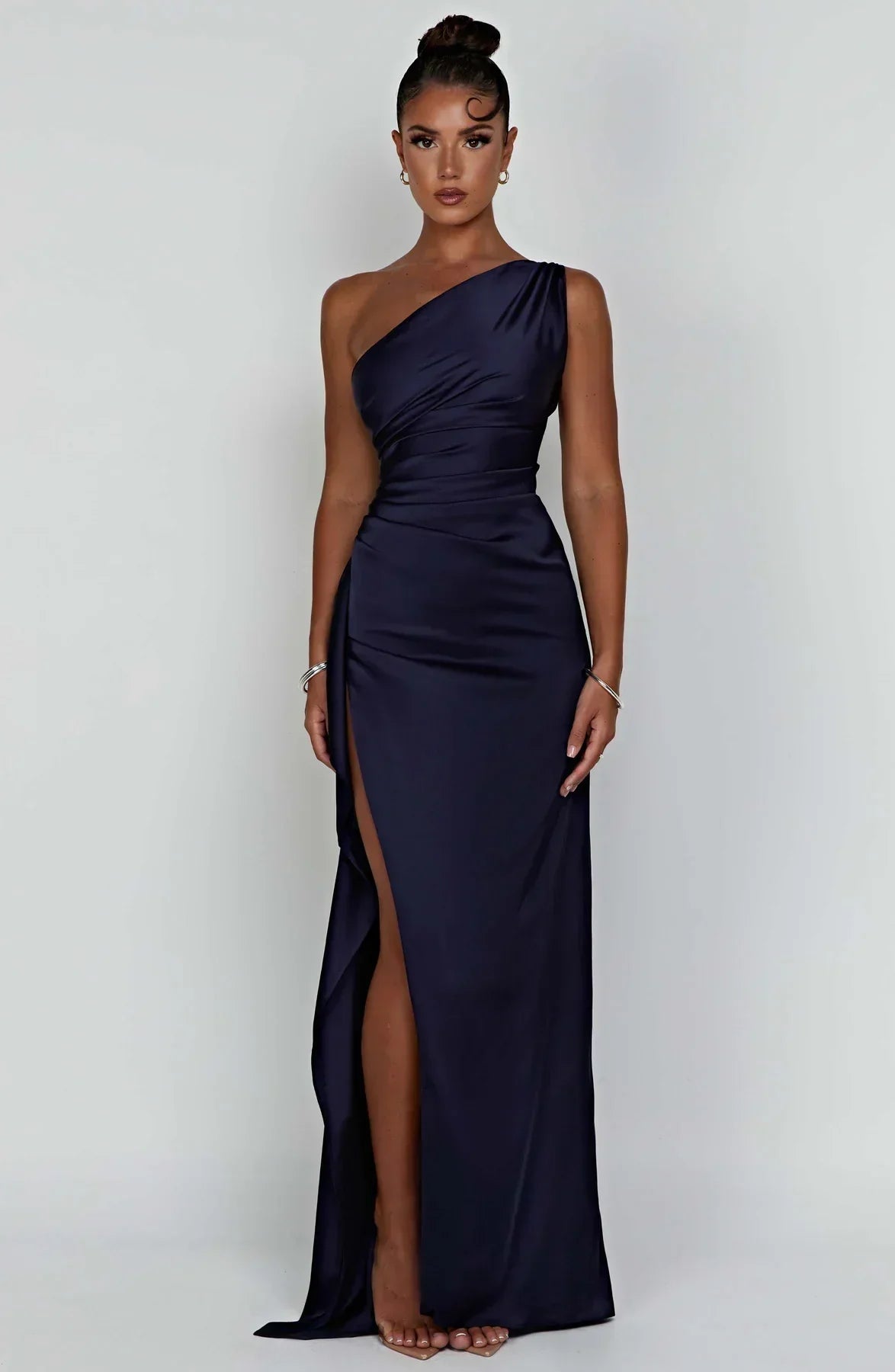 Luxe One-Shoulder Splitjurk