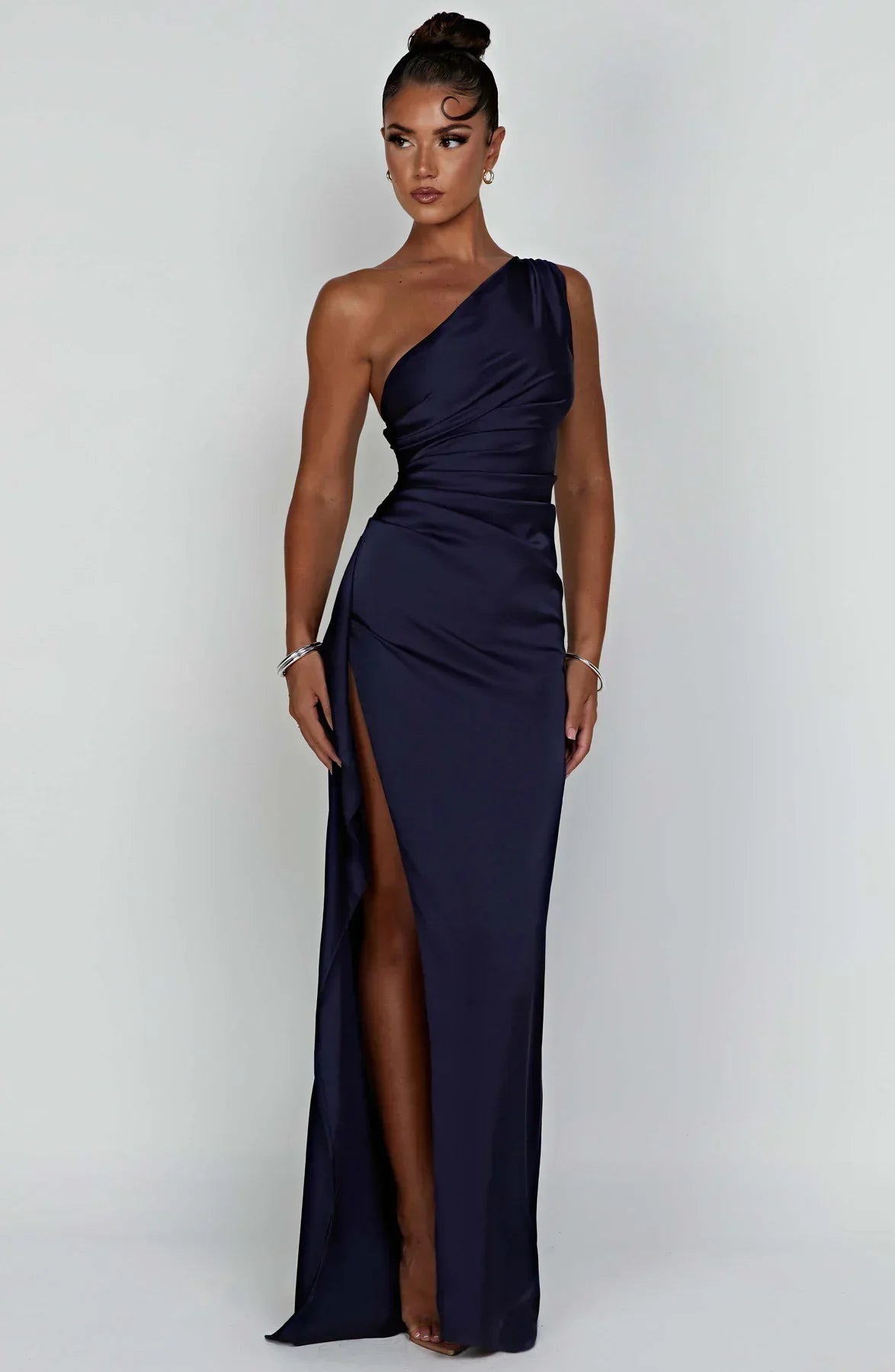 Luxe One-Shoulder Splitjurk