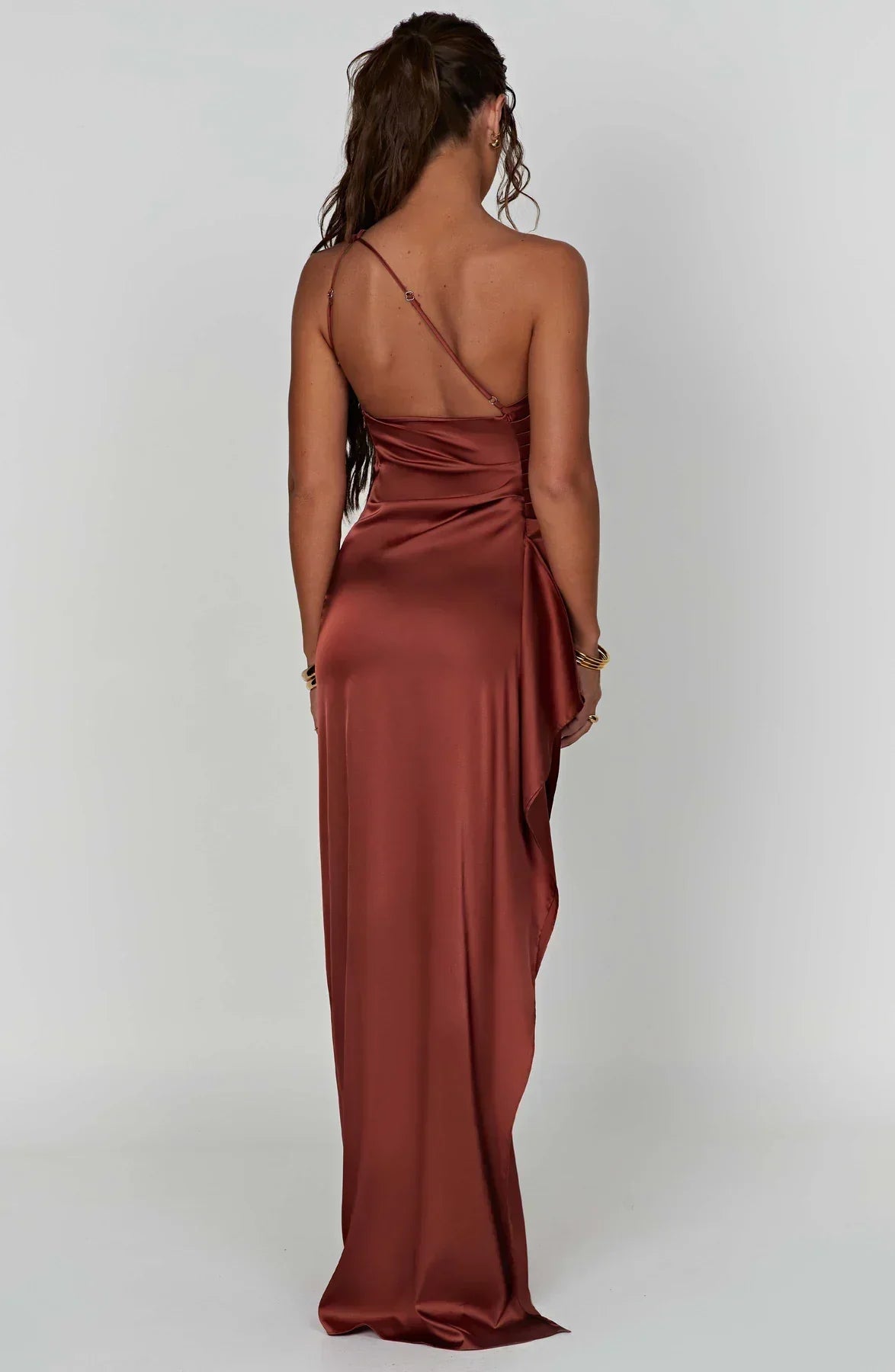 Luxe One-Shoulder Splitjurk