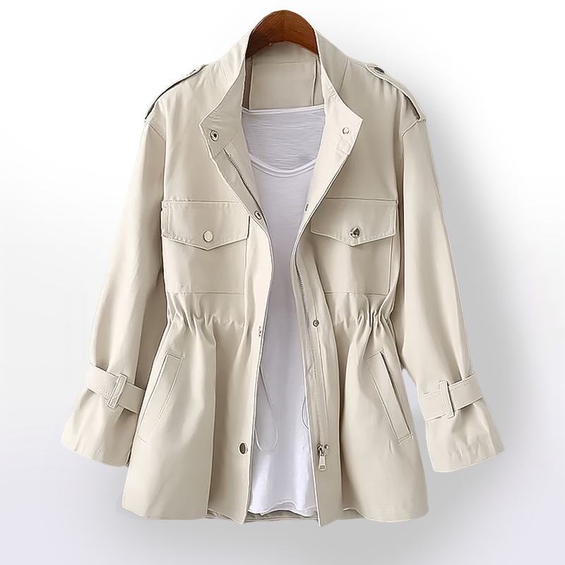 Casual trenchcoat voor dames van luxe Stof | Stijlvol en veelzijdig
