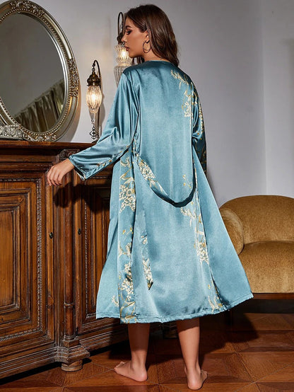 Meloura | Luxe Nachtjapon & Badjas Set