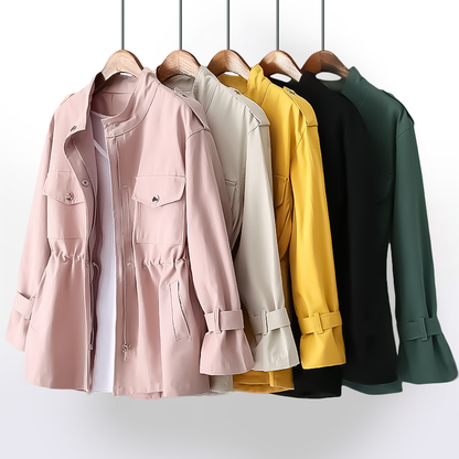 Casual trenchcoat voor dames van luxe Stof | Stijlvol en veelzijdig