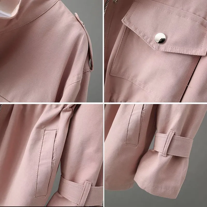 Casual trenchcoat voor dames van luxe Stof | Stijlvol en veelzijdig